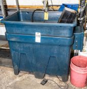 Graymills Poly parts washer, w/ foot switch, top opening approx. 36 x 21