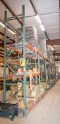 (10) sections pallet racking, (1) 42