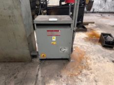 GE Transformer, Mdl: 9T23 B 3883, 45 KVA, 480/240 V