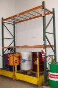 (1) section pallet rack (2) 42