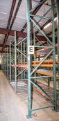 (10) sections pallet racking, (1) 42