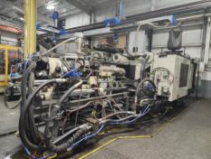 1997 Cincinnati Model MH850-76 850-Ton X 76-Oz. Hydraulic Clamp Injection Molding Machine