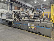 1992 Cincinnati Model VH-500-34 500-Ton X 54-Oz. Hydraulic Clamp Injection Molding Machine Camac Vel