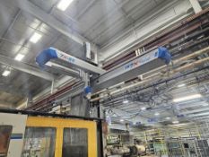 Sepro 7X-55 5-Axis Servo Robot With PLC Control Station And Visual 3 Teach Pendant Controller, Trave