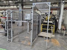 Custom Fabricated 80 / 20 Aluminum Robot Cool Down Station / Safety Enclosure - Asset #: 33