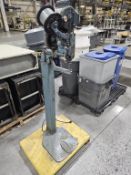 The New Jersey Wire Stitching Company Model LFPS Pedestal Style Wire Stitcher With Foot Pedal Contro