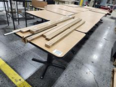 (20) Single Leg Square Cafeteria Tables - Asset #: 2152