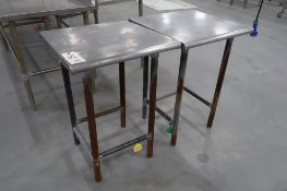 (2) Stainless Steel Tables