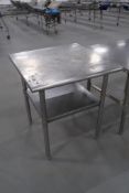 (5) Stainless Steel Tables