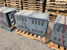 Lot (2) Battery Chargers GNB MN: SRC100-12-475S1Z, GNB MN: SCRFLX-12-475S1Z
