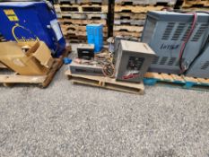 Lot (5) Battery Chargers (2) WorkHorse Series 1 MN: 12A0510YDAS, Quick Charge, Exide Corporation