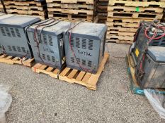 Lot (2) Battery Chargers (2) GNB MN: SCR100-12-475S1Z