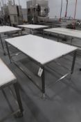 Stainless Steel Frame Table with HDPE Top