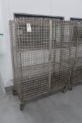 Uline Mobile Stainless Steel/Chrome Wire Security Cage