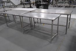 (4) Stainless Steel Tables