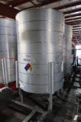 Stainless Steel FFA Separator Tank - Approx. 1200 Gallon Capacity - Sold Subject to Seller