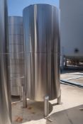 550-Gallon Stainless Steel Tank - 4-Leg, Flat Top, Bottom Discharge - Sold Subject to Seller