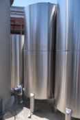 550-Gallon Stainless Steel Tank - 4-Leg, Flat Top, Bottom Discharge - Sold Subject to Seller