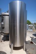 550-Gallon Stainless Steel Tank - 4-Leg, Flat Top, Bottom Discharge - Sold Subject to Seller