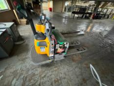 JUNGHEINRICH EQUIPMENT DEPOT BATTERY POWERED PALLET JACK WITH BATTERY CHARGER