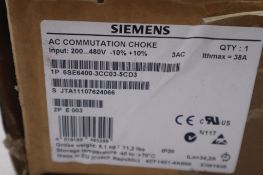 NEW SIEMENS 6SE6400-3CC03-5CD3 480V LINE REACTOR MICROMASTER 4 3AC