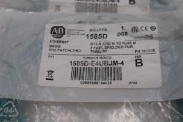 ALLEN BRADLEY 1585D-E4UBJM-4 ETHERNET MEDIA M12 PATCHCORD