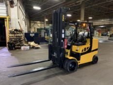 2021 12,000 POUND YALE GLC120VXPRS FORKLIFT TRUCK TALL MAST 221