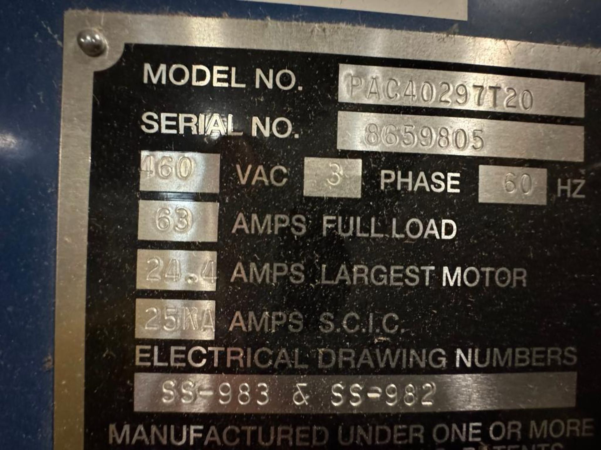 40 HP (TWIN 20 HP MOTORS) AMERICAN HORIZONTAL AUTOTIE BALER MODEL PAC40297T20 - Image 5 of 11