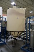 1250 Gallon Vertical Poly Tank with Metal Support Stand