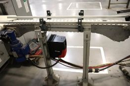 (2) Modular Plastic Chain Power Conveyors with SEW Speed Controls