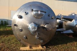 Regev approx. 1,500-Gallon 316 Stainless Steel Jacketed Mixing Tank