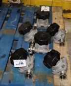 (6) Gemu PN 16 316 Stainless Steel 1-1/2