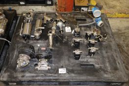 Lot of Assorted Stainless-Steel Mechanical and Pneumatic Valves
