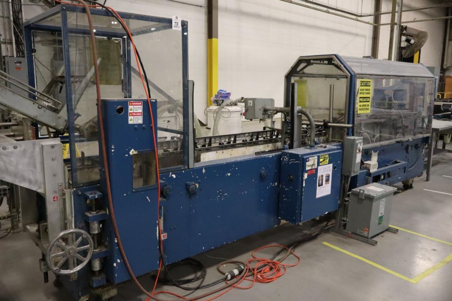 Adco 15D105-125EC Horizontal Hot Melt Glue Cartoner Line S/N 3612HG