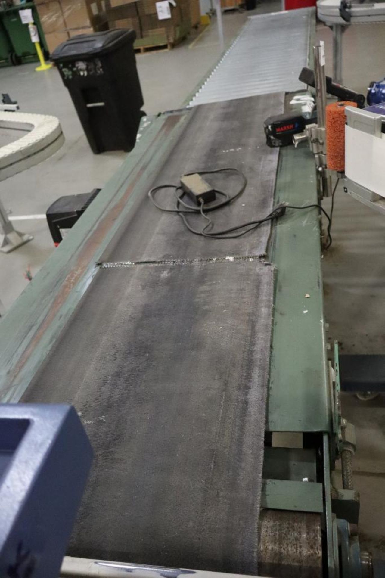 Hytrol 12" x 6' Power Conveyor with Marsh Unicorn Jet Print System