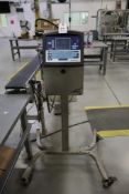 Videojet 1520 Ink Jet Printer S/N 1414491C22ZH with Portable Stand