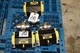(3) Top Line Top-Flo TA Series Rack & Pinion Actuated Stainless Steel Butterfly Valve