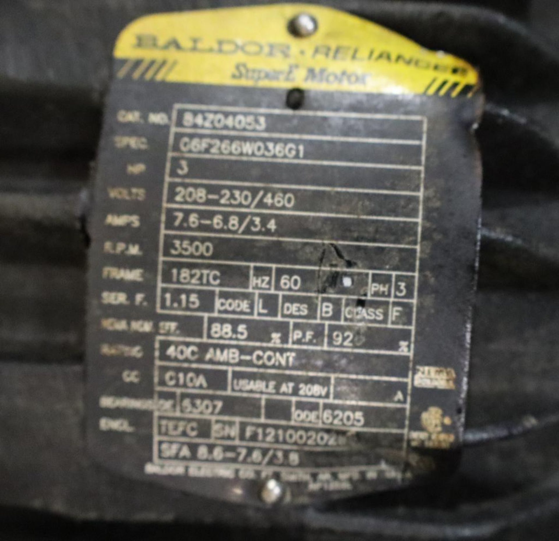 Grundfos CRN15-4A 7-1/2HP Vertical Pump with Baldor Motor - Image 3 of 3
