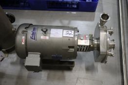 Fristam FPX732-160 Stainless Steel Centrifuge Pump S/N FPX7322005052