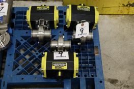 (3) Top Line Top-Flo TA Series Rack & Pinion Actuated Stainless Steel Butterfly Valve