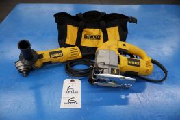 Dewalt DW317 Variable Speed Orbital Jig Saw with Dewalt DWE4011 4-1/2