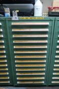 Stanely Vidmar 13-Drawer Parts Cabinet with Contents of Assorted Metric Fasteners
