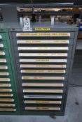 Stanley Vidmar 13-Drawer Parts Cabinet with Contents of Assorted Spare Parts