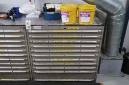 11-Drawer Parts Cabinet with Contents of Lathe Centers