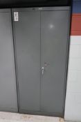 Lyon Steel 2-Door Cabinet with Large Quantity of Assorted Gauges