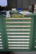 Stanley Vidmar 10-Drawer Parts Cabinet with Contents of Spare Parts
