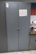 Tennsco Steel 2-Door Cabinet with Contents of Assorted Gauges