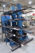 Adjustable Double-Sided Cantilever Rack with Contents of Assorted Stock