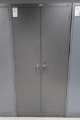 Republic Steel 2-Door Cabinet with Contents of Assorted Gages
