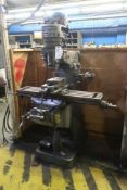 1973 Bridgeport 1HP Vertical Turret Type Milling Machine